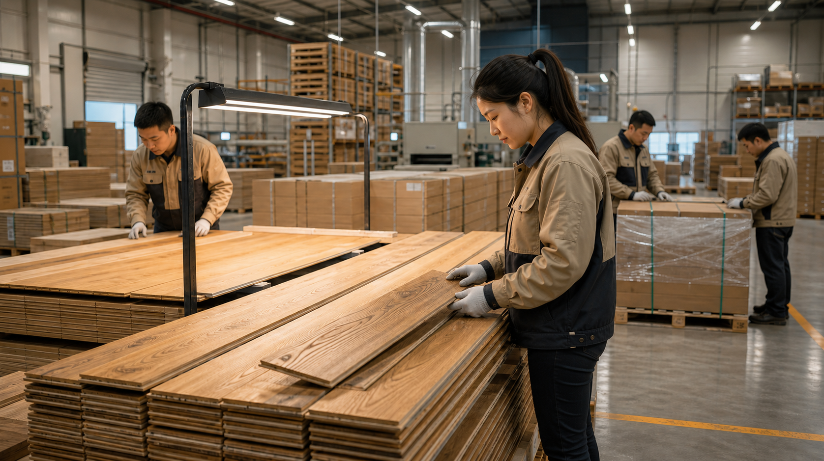 Factory workers