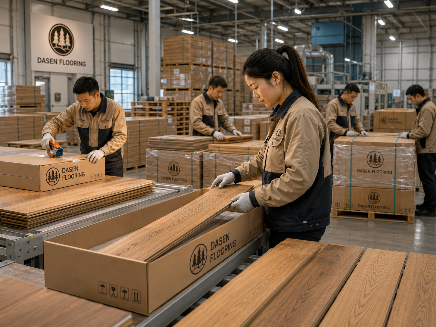 Factory workers